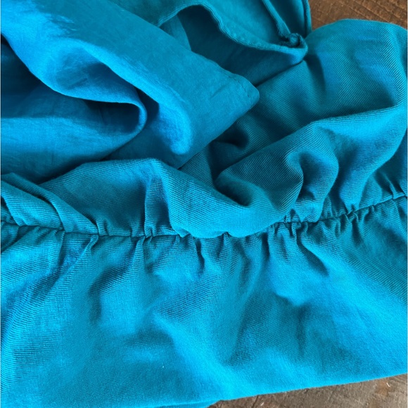 strapless dress Velvet by Graham & Spencer teal EUC - Picture 5 of 9